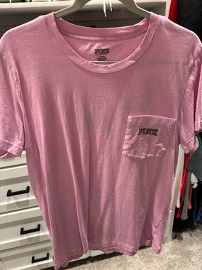 PINK Pocket Tee in Light Pink